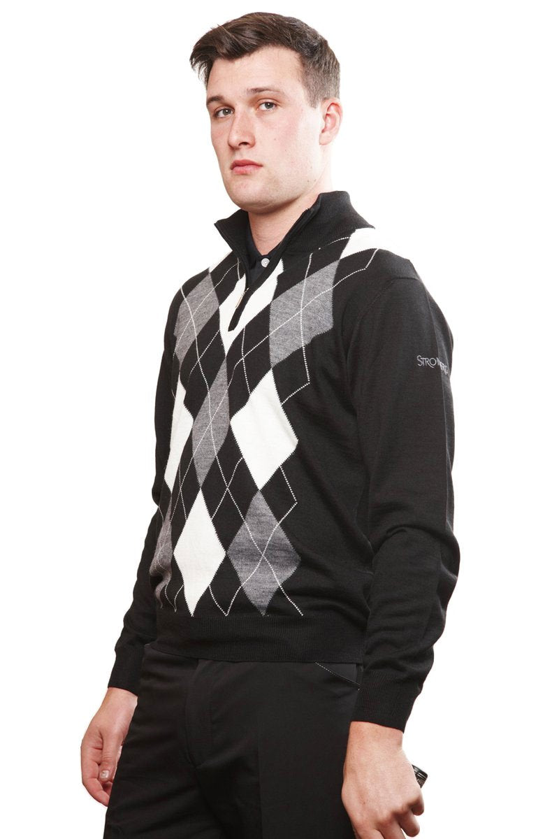 Cannes 2 - Black - Grey - White - Merino